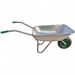 Brouette de jardin PROVENCE OUTILLAGE Acier galvanisé Roue gonflée 65L 80kg