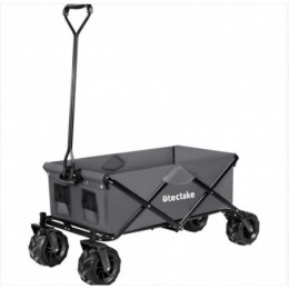 Chariot de jardin Chariot de transport Pliable Gris