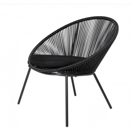 PAPAYO Chaise lounge noir