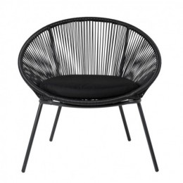 PAPAYO Chaise lounge noir