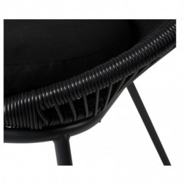 PAPAYO Chaise lounge noir