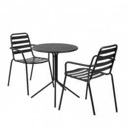 LIVA Chaise bistrot noir