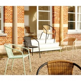 VERONA Chaise empilable aqua