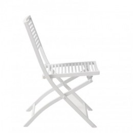 JESSE Chaise pliante blanc, beige