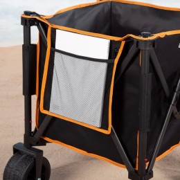 Aktive Chariot de plage pliable avec grandes roues amovibles à 360