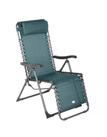 Fauteuil relax de jardin SILOS Bleu canard