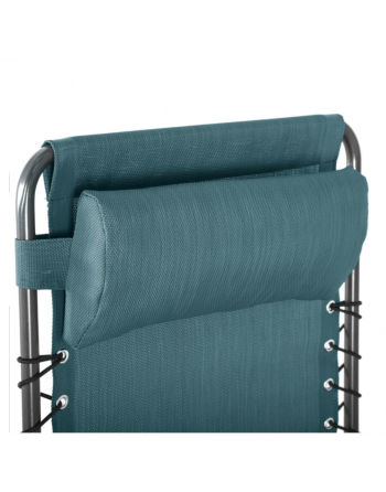 Fauteuil relax de jardin SILOS Bleu canard