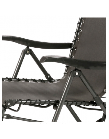 Fauteuil relax de jardin SILOS Anthracite