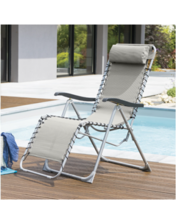 Fauteuil relax de jardin SILOS Galet