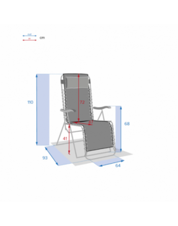 Fauteuil relax de jardin SILOS Galet