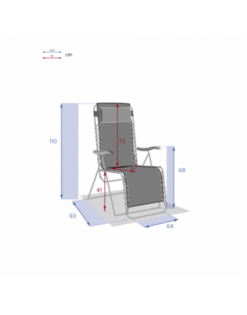 Fauteuil relax de jardin SILOS Grenade