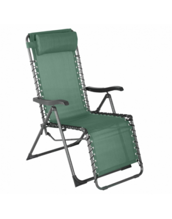 Fauteuil relax de jardin SILOS Vert olive