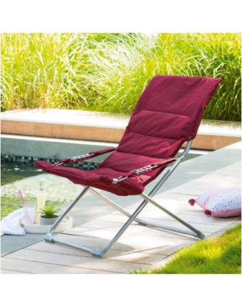 Fauteuil relax de jardin MILOS Bordeaux