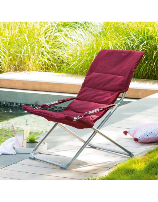 Fauteuil relax de jardin MILOS Bordeaux