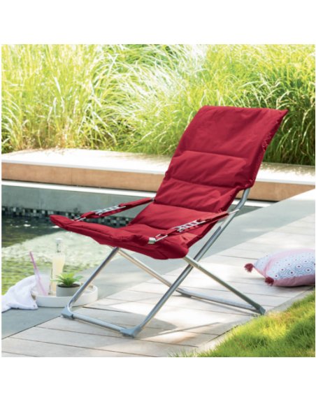 Fauteuil relax de jardin MILOS Grenade