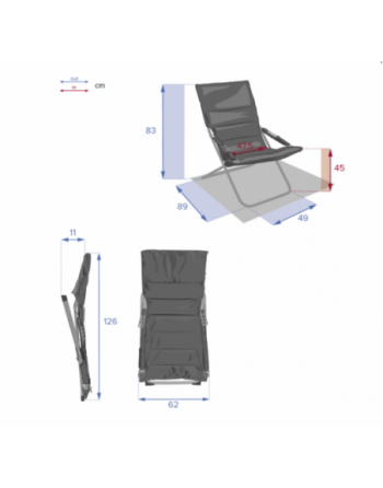 Fauteuil relax de jardin MILOS Grenade