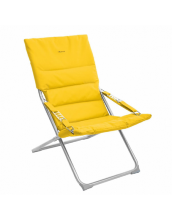 Fauteuil relax de jardin MILOS Jaune moutarde