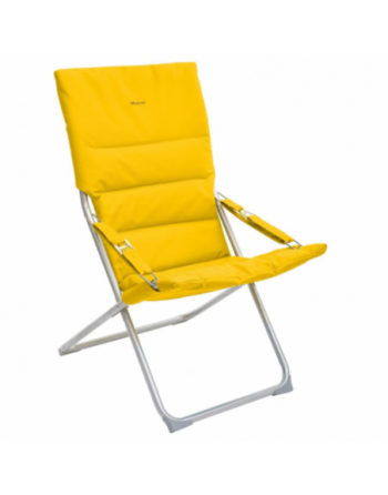 Fauteuil relax de jardin MILOS Jaune moutarde