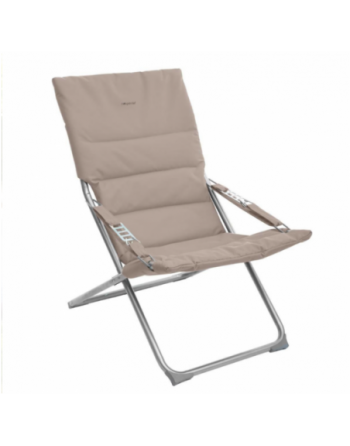 Fauteuil relax de jardin MILOS Taupe