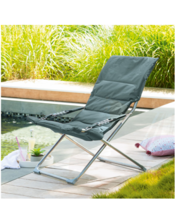 Fauteuil relax de jardin MILOS Vert jade