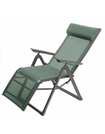 Fauteuil de jardin inclinable DECIMA Vert olive Graphite