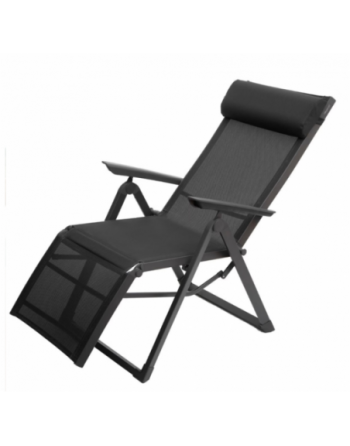 Fauteuil de jardin inclinable DECIMA Anthracite Graphite