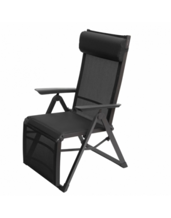 Fauteuil de jardin inclinable DECIMA Anthracite Graphite