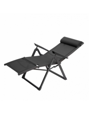 Fauteuil de jardin inclinable DECIMA Anthracite Graphite