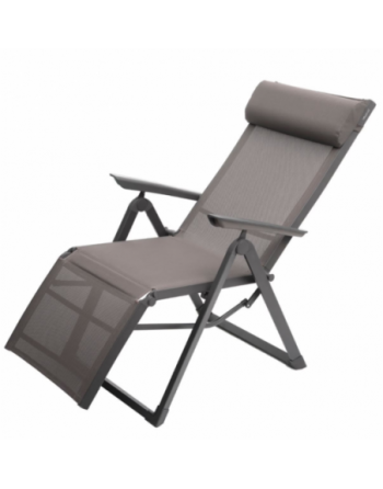 Fauteuil de jardin inclinable DECIMA Noisette Praline