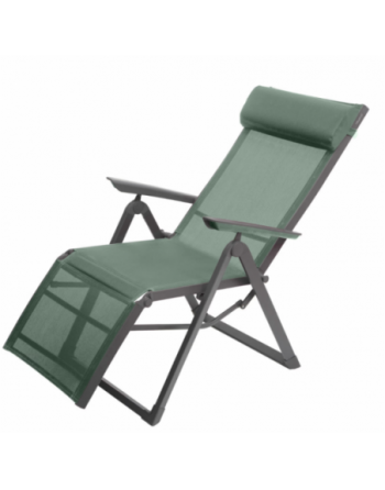 Fauteuil de jardin inclinable DECIMA Vert olive Graphite