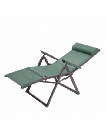 Fauteuil de jardin inclinable DECIMA Vert olive Graphite