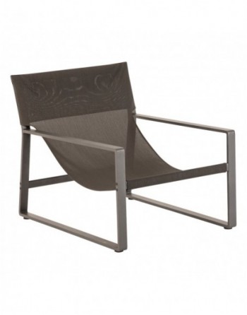 Fauteuil relax de jardin LAMBINIO Graphite