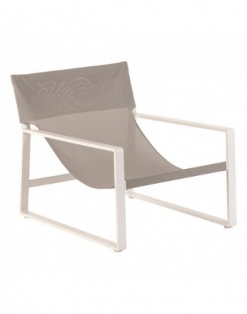 Fauteuil relax de jardin LAMBINIO Blanc