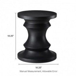 Alisiana MgO tabouret d'accent noir