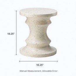 Alisiana MgO tabouret d'accent blanc