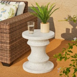 Alisiana MgO tabouret d'accent blanc