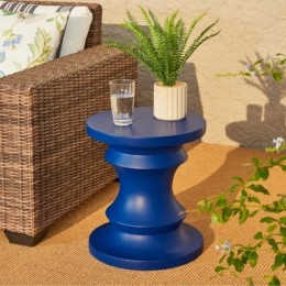 Alisiana MgO tabouret d'accent bleu