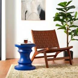 Alisiana MgO tabouret d'accent bleu