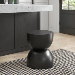 Ruiz MgO tabouret d'accent Terrazzo noir