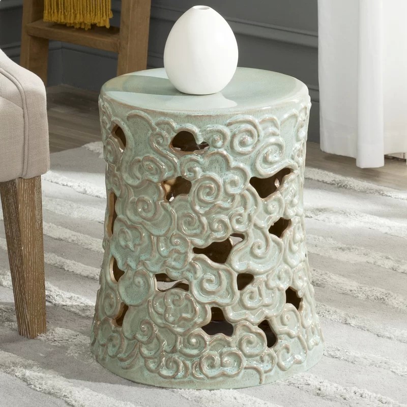 Beckham tabouret d'accent en céramique