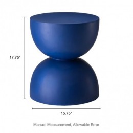 Ruiz MgO tabouret d'accent Terrazzo Bleu cobalt