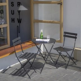 Shelah 2 personnes round Outdoor dining set Vert