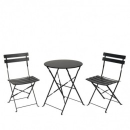 Shelah 2 personnes round Outdoor dining set Vert