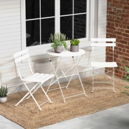 Shelah 2 personnes round Outdoor dining set rouge