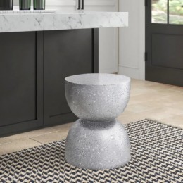 Ruiz MgO tabouret d'accent Terrazzo Terrazzo gris