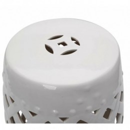 Harwich tabouret d'accent en acier blanc