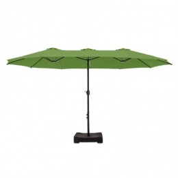 Nyasia 180 x 108 parapluie marché rectangulaire avec base Vert lime