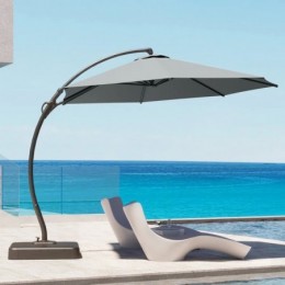 Ebonique Cantilever Umbrella with Base Included Gris