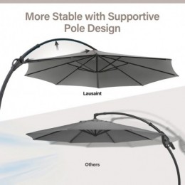 Ebonique Cantilever Umbrella with Base Included Gris