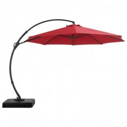 Ebonique Cantilever Umbrella with Base Included Rouge